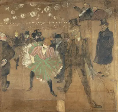 Panneaux pour la baraque de la Goulue, à la Foire du Trône à Paris Henri de Toulouse-Lautrec